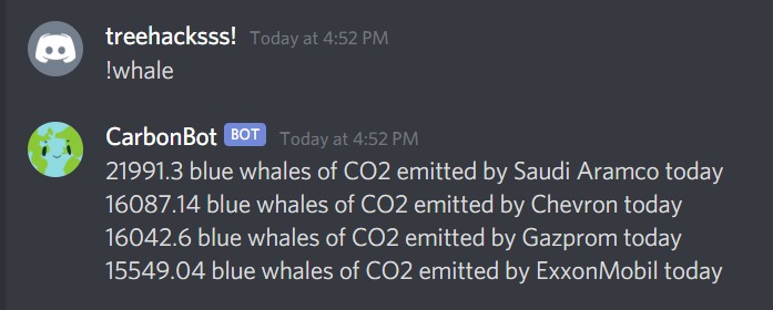 CarbonBot – screenshot 4