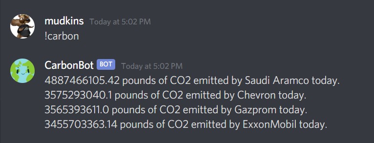 CarbonBot – screenshot 5
