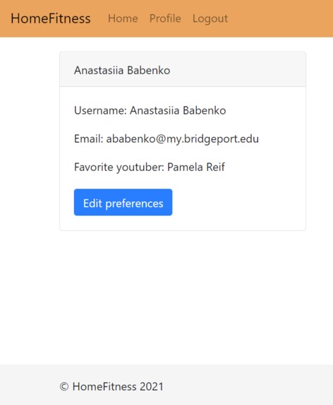 HomeFitness – screenshot 3
