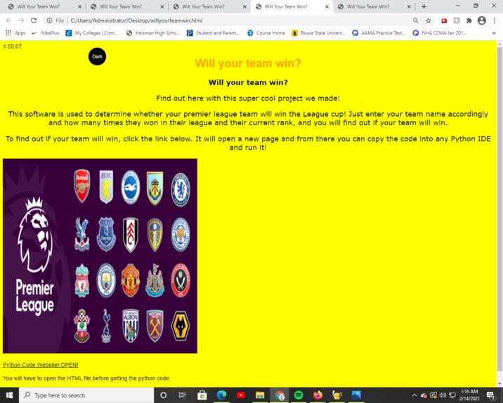 Will Your Team Win? – screenshot 1