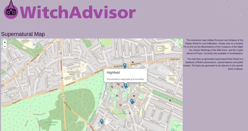 WitchAdvisor – screenshot 1
