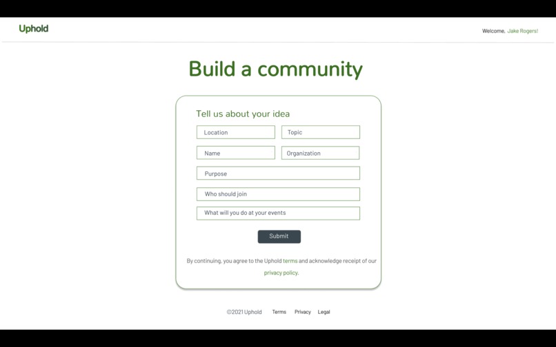 UPHOLD – screenshot 7
