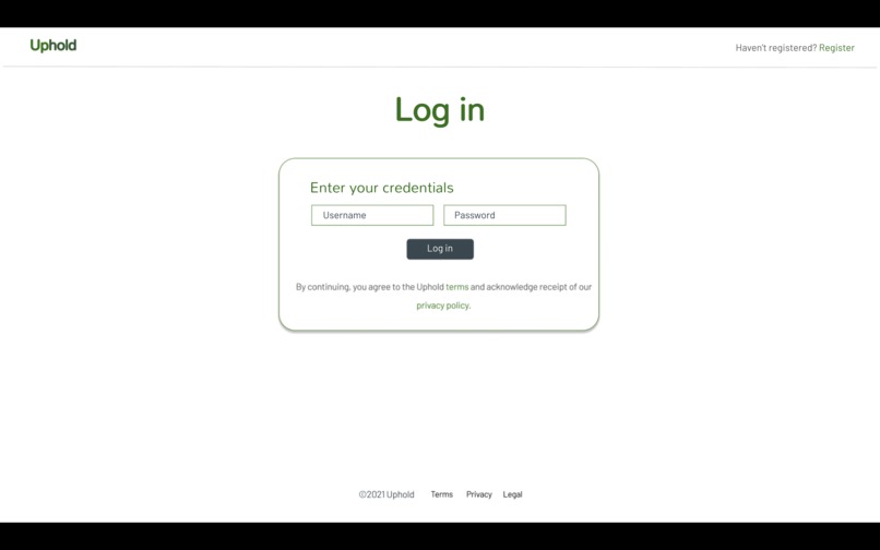 UPHOLD – screenshot 4