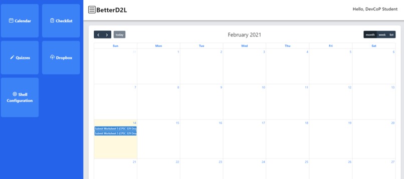 BetterD2L – screenshot 1