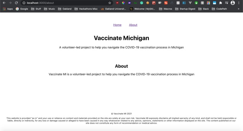 Vaccinate MI – screenshot 1