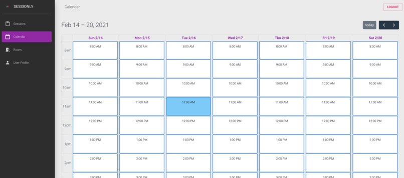 Sessionly – screenshot 3