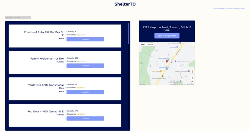 ShelterTO.online – screenshot 1