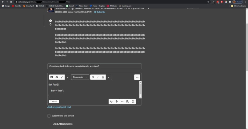 D2L Coding Extension – screenshot 2