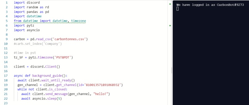 CarbonBot – screenshot 7