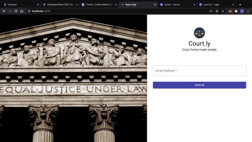 court.ly: court forms made simple – screenshot 1