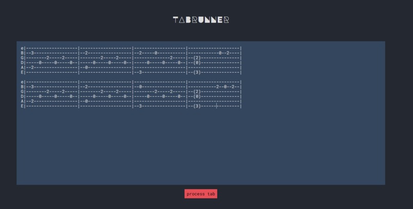 TabRunner – screenshot 1