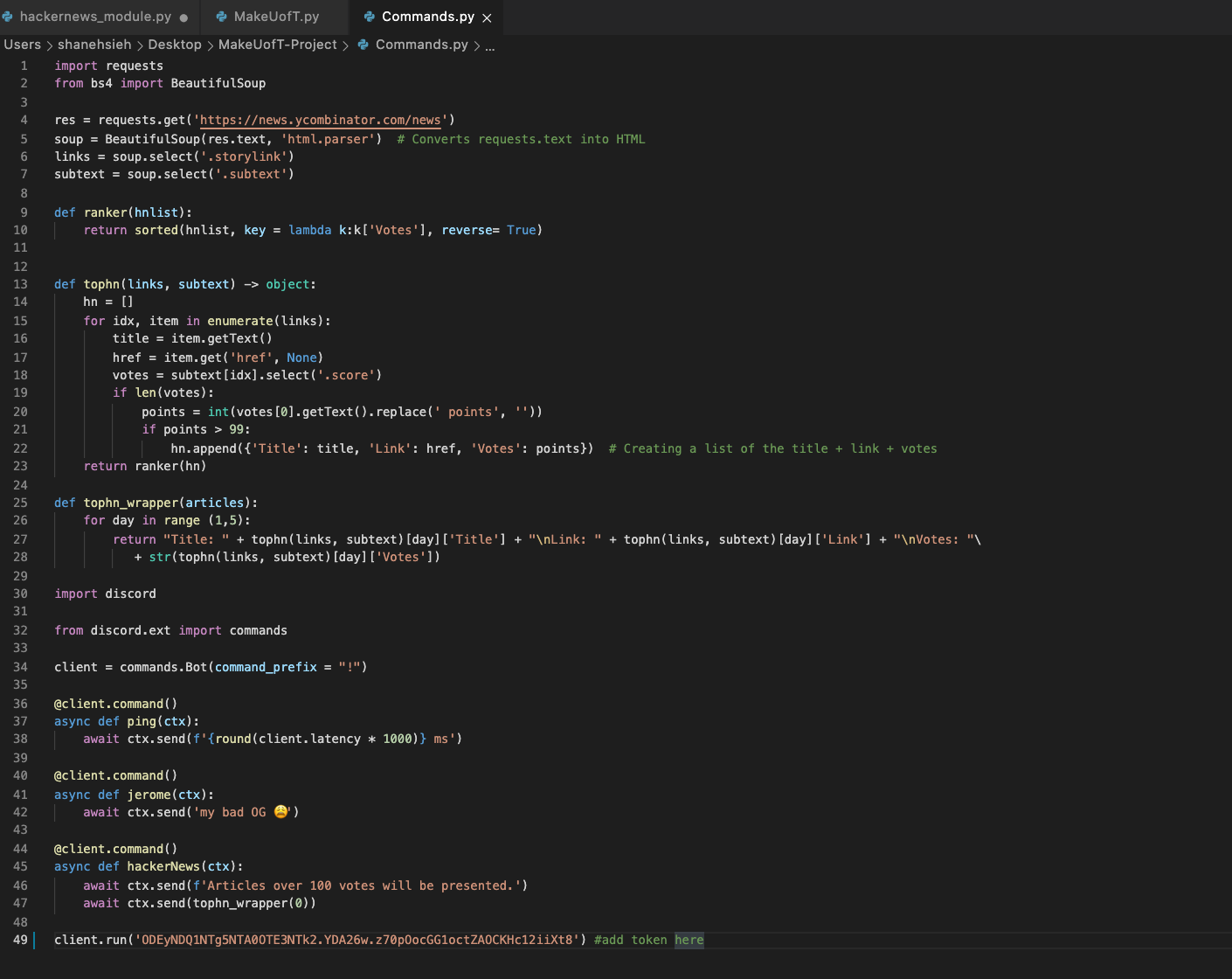 Article Ranking Discord Bot | Devpost