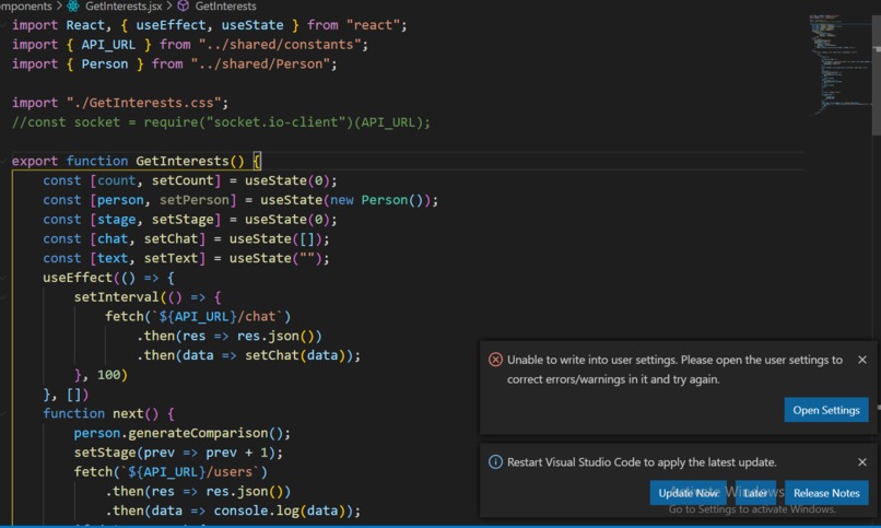 GROUP 7 - Connecting Friends at the TYE Hackathon – screenshot 3