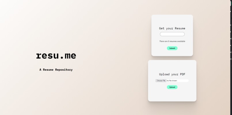 Resu.ME – screenshot 1
