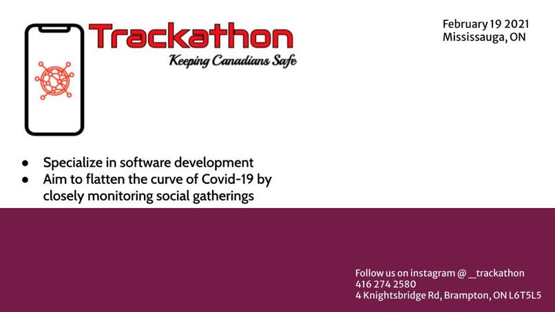 Trackathon – screenshot 1