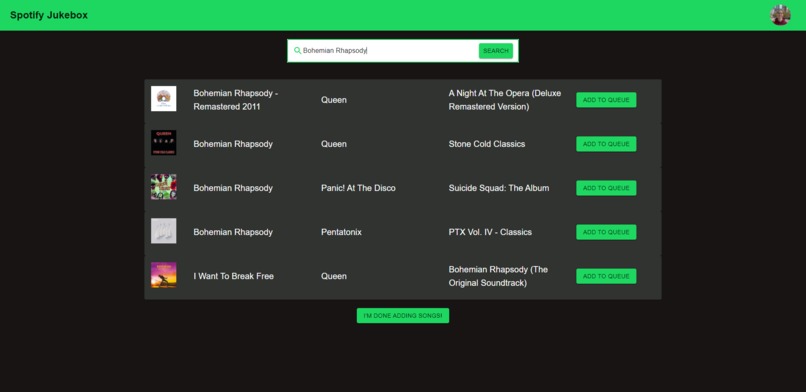 Spotify Jukebox – screenshot 4