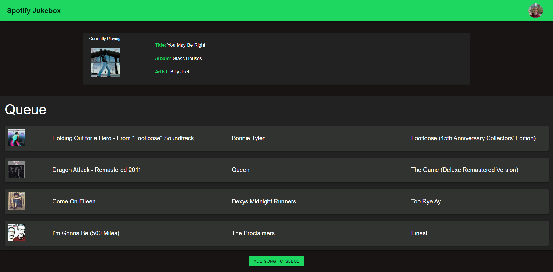 Spotify Jukebox Devpost