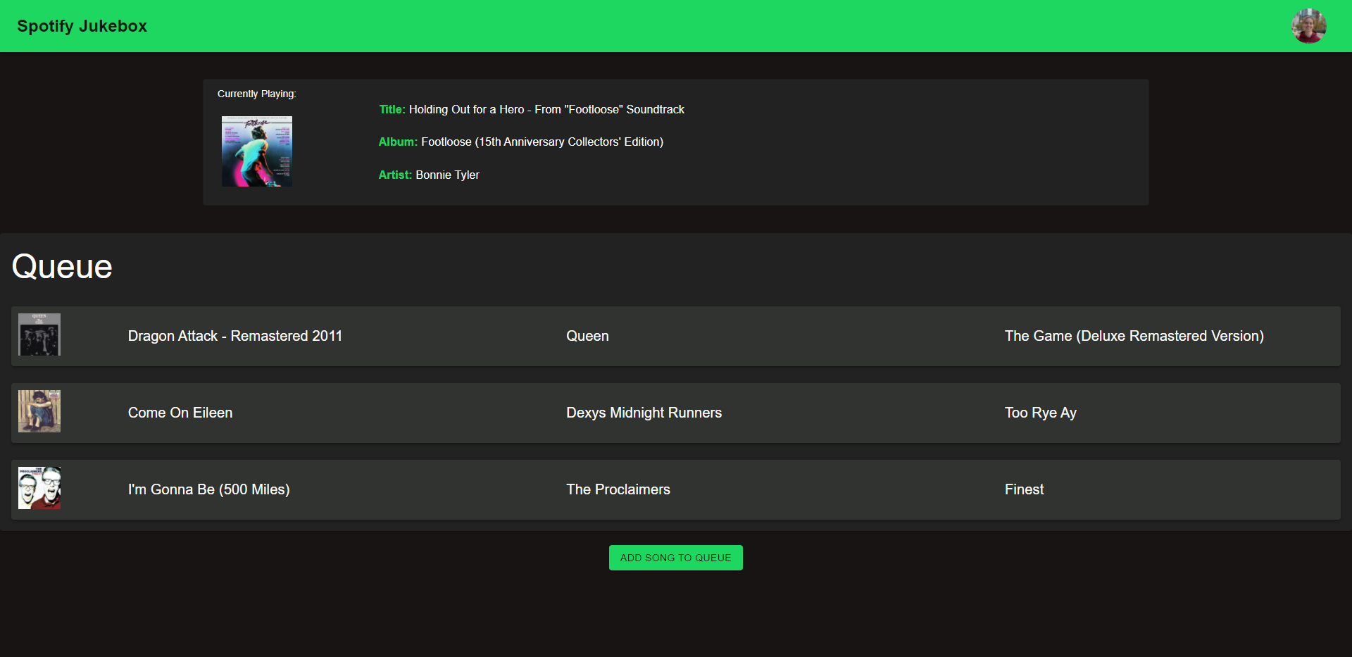 Spotify Jukebox Devpost