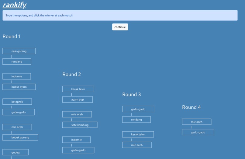 rankify – screenshot 1