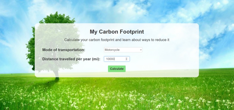 My Carbon Footprint – screenshot 5