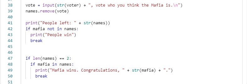 Mafia Town Python Edition - Cohackathon – screenshot 2