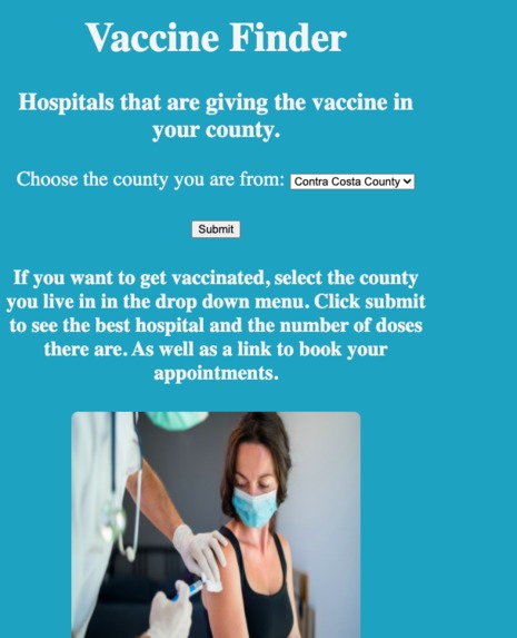 Vaccine Finder – screenshot 1