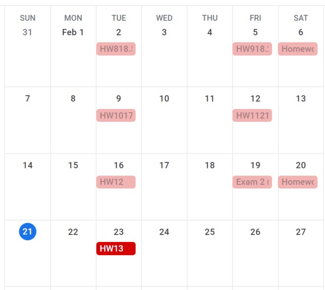 Gradescope Scheduler – screenshot 4