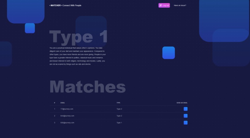 Matcher – screenshot 1