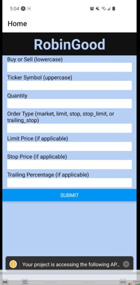 RobinGood – screenshot 1