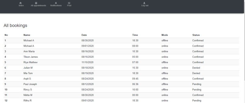HealthAtHome – screenshot 1