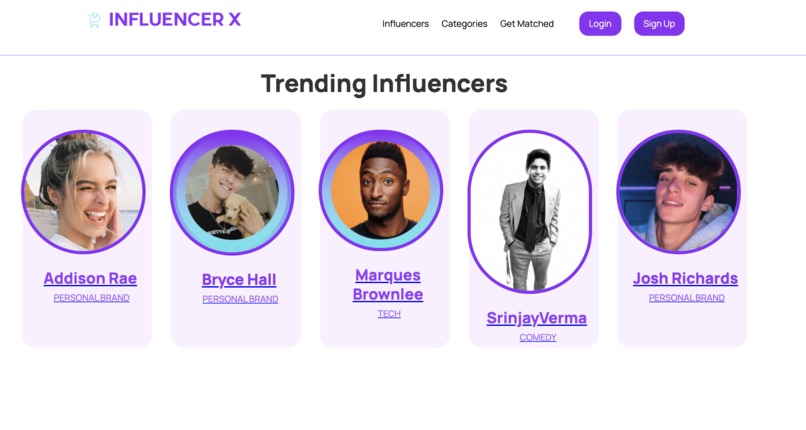 InfluencerX – screenshot 2