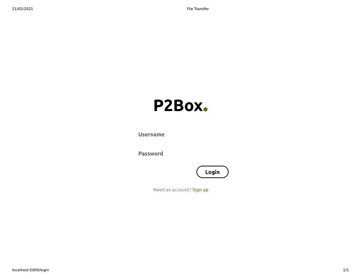 p2Box – screenshot 1