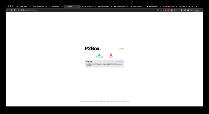 p2Box – screenshot 2