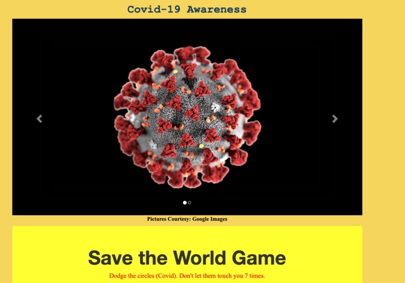 Covid-19 Awareness Project – screenshot 3
