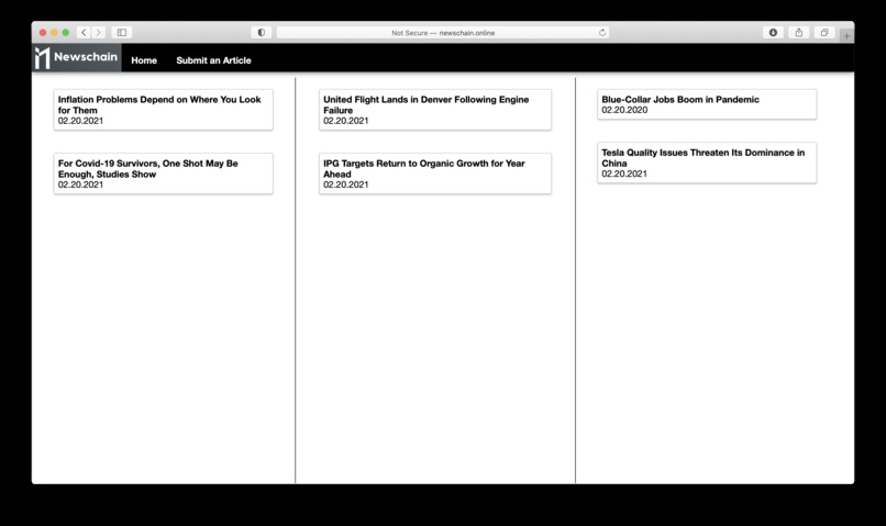 Newschain – screenshot 2