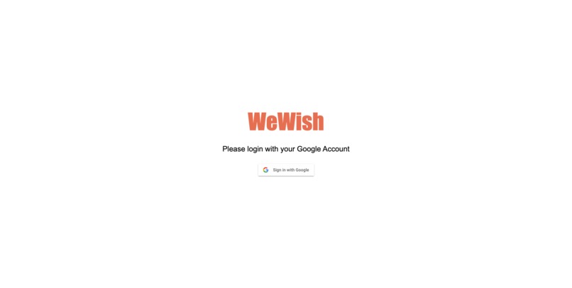 WeWish – screenshot 1
