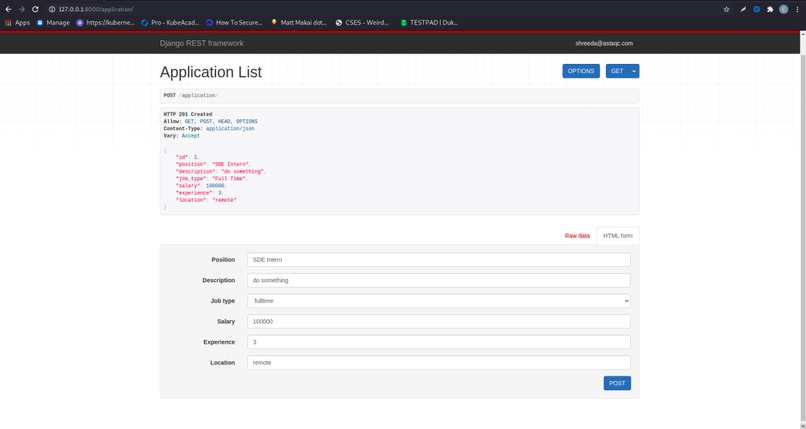 JobPortal API – screenshot 2