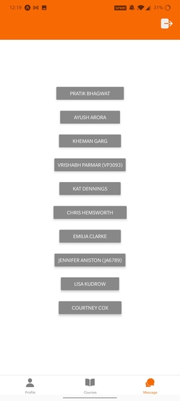 RIT MyCourses Mobile Application – screenshot 5