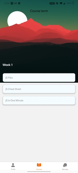 RIT MyCourses Mobile Application – screenshot 6