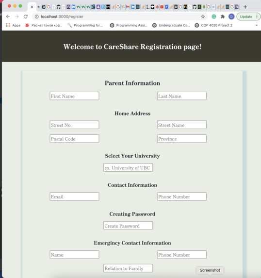 CareShare – screenshot 2