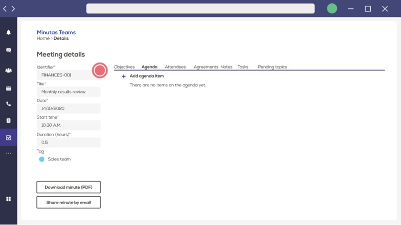 Minutas Teams – screenshot 2