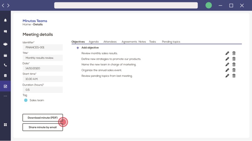 Minutas Teams – screenshot 3