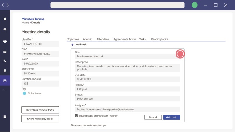 Minutas Teams – screenshot 4