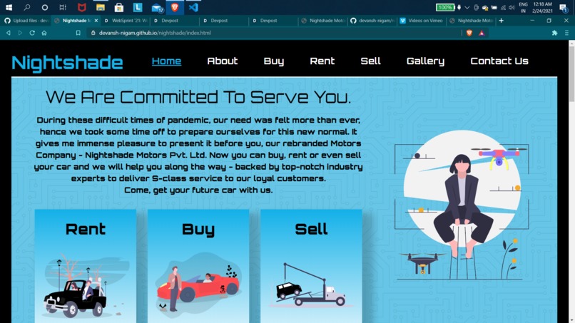 Nightshade Motors Pvt. Ltd. – screenshot 1