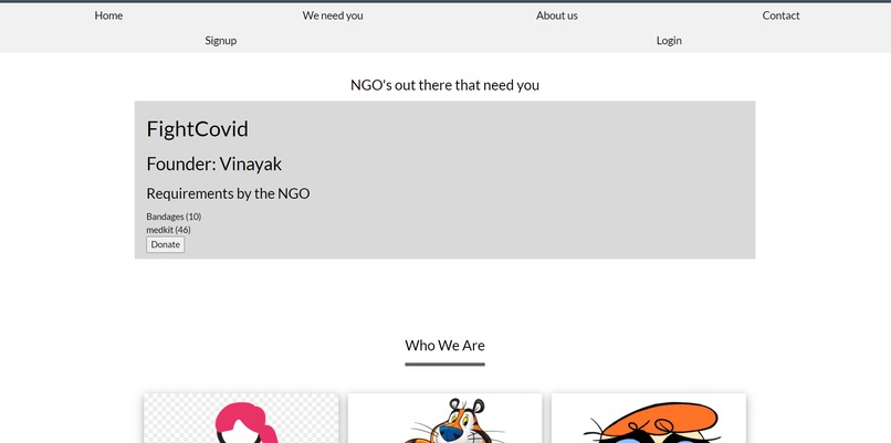 Donate-Cart-for-NGO-By-Devang-Sharma – screenshot 1