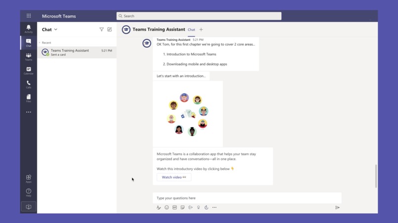 Microsoft Teams Training Assistant – screenshot 3