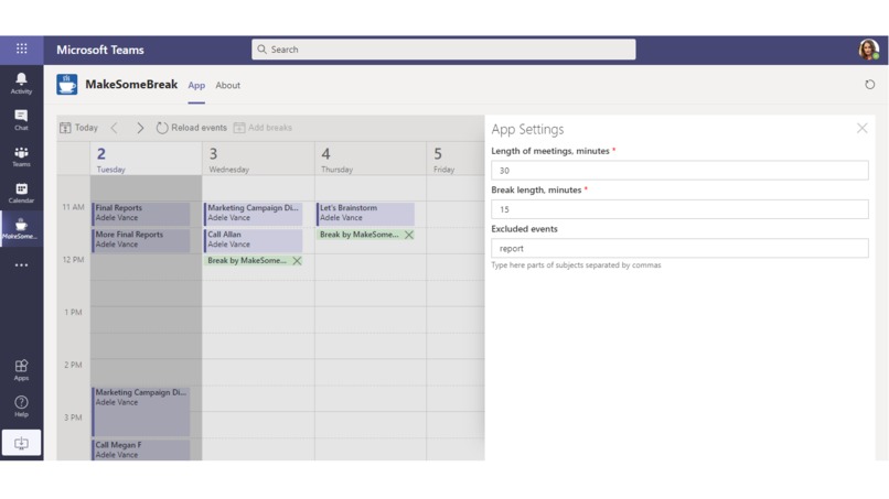 MakeSomeBreak App – screenshot 1