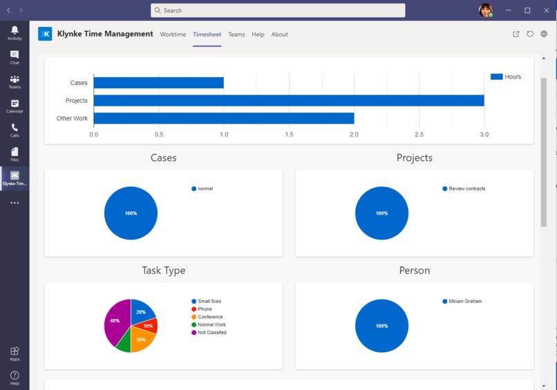 Klynke Time Management – screenshot 2