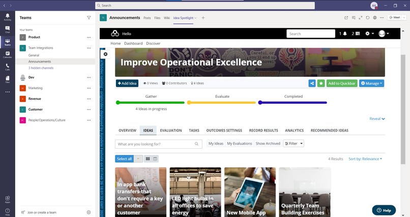 Wazoku Platform Teams App – screenshot 1