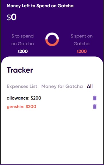 Gatcha Tracker – screenshot 1